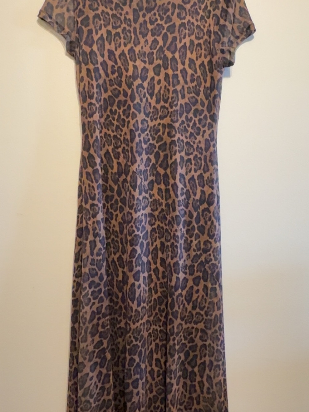 Rachel Zoe Leopard Print Maxi Dress in Brown and Black